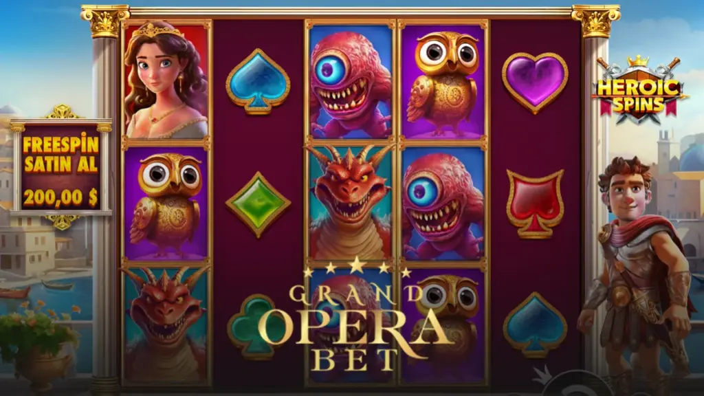 Grandoperabet Heroic Spins oyunu