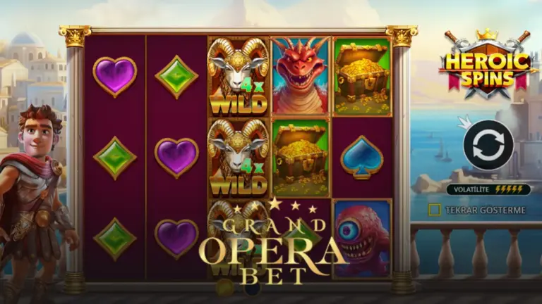 Grandoperabet Heroic Spins oyunu