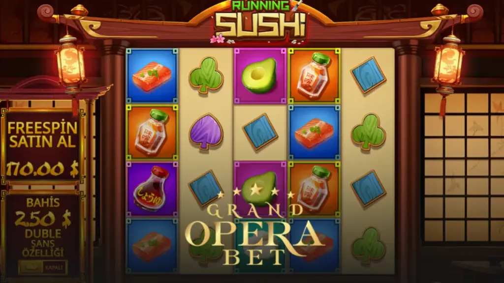 Grandoperabet Running Sushi oyunu