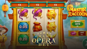 Grandoperabet Master Raccoon oyunu