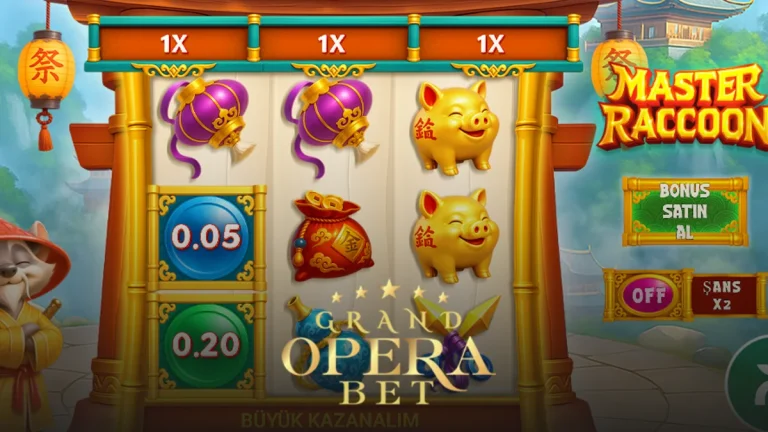 Grandoperabet Master Raccoon oyunu